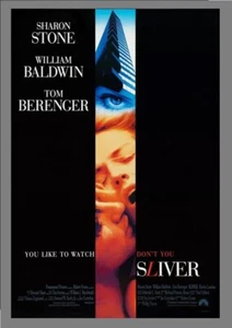 SHARON STONE SLIVER 27x40 originale 1 foglio WILLIAM BALDWIN Tom Berenger LANDAU - Foto 1 di 1