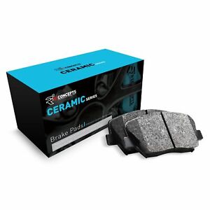Front R1 Concepts Ceramic Series Brake Pads With Rubber Steel Rubber Shims
