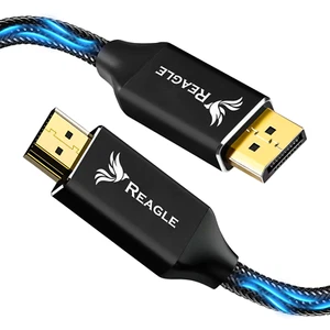 DISPLAY PORT zu HDMI DP DisplayPort 4K HDR 1M Reagle Kabel Adapter Konverter - Bild 1 von 9