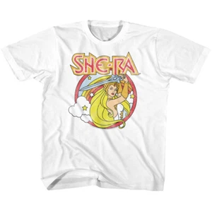 Masters Of The Universe 80's Cartoon Colorful Princess She-Ra Youth T Shirt - Picture 1 of 3