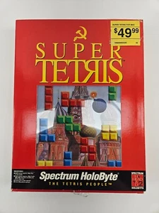 Vintage Super Tetris PC Game Big Box 1991 Spectrum Holobyte - Picture 1 of 6