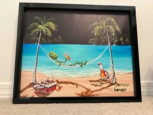 MICHAEL GODARD GICLEE ON CANVAS "BEER THIRTY" LIMITED EDITION - Picture 1 of 1