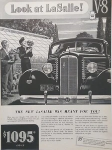 Anuncio impreso de automóvil LaSalle 1937 vintage. ¡El nuevo LaSalle fue para ti! - Imagen 1 de 1