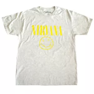 Nirvana Smile Face Logo Herren T-Shirt (Large) - Neu mit Etikett - Bild 1 von 2