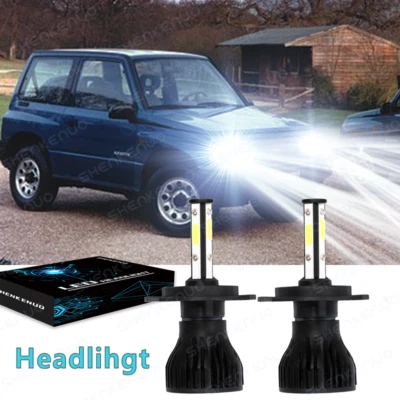 Bombilla de faro LED H4 4 lados haz alto/bajo 2x para Suzuki Vitara XL-7 Grand 1999-03 Foto 1 de 4