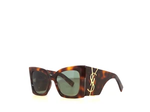 Saint Laurent Blaze SL M119 119 002 Havana Green Sunglasses - Picture 1 of 9