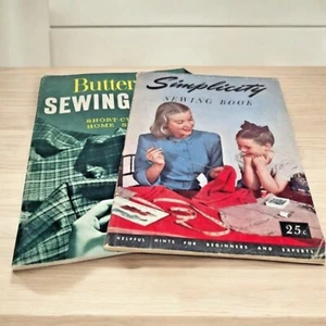 2 libros de costura Butterick 1959 Simplicity 1947 diseño de ropa vintage - Imagen 1 de 19