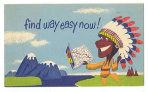 GULF Oil TOURGIDE SERVICE for Travel INFO MAPS ca1950s Postcard  - Picture 1 of 3