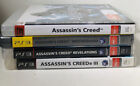 Assassins Creed 1, 3, Brotherhood, Revelations - 4 Game Bundle Playstation 3 Ps3