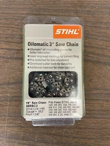 STIHL NOS OEM 18” Chainsaw Replacement Chain 36RSC3 - 3/8 .063 66DL Drive Links - Picture 1 of 6