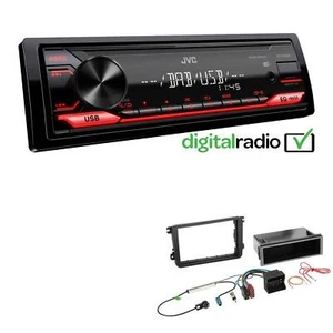 JVC KD-X182DB MP3 DAB+ USB 1-DIN Autoradio für Seat Toledo IV schwarz - Bild 1 von 5