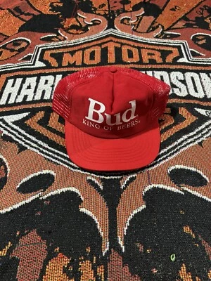 Sombrero de camionero Budweiser vintage RARO Foto 1 de 4