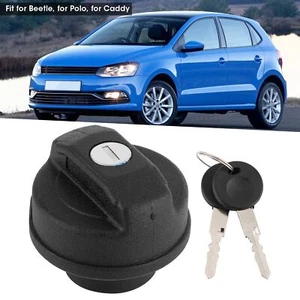 Tankdeckel schwarz ABS Benzin Verschlussdeckel passend für Käfer/Polo/Caddy - Bild 1 von 12