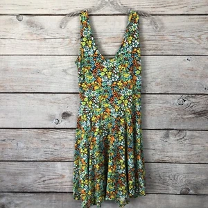Derek Hearts Floral Tank Dress Stretch Cotton/Spandex Juniors EUC Size Medium - Picture 1 of 5