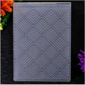 Line Pattern Plastic Embossing Folders for Card Making Scrapbooking and Other Pa - Picture 1 of 2
