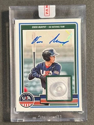 Owen Murphy - 2023 Stars & Stripes 18U AUTO RPA - Button Patch SP SN #6 /8 - Image 1 of 3