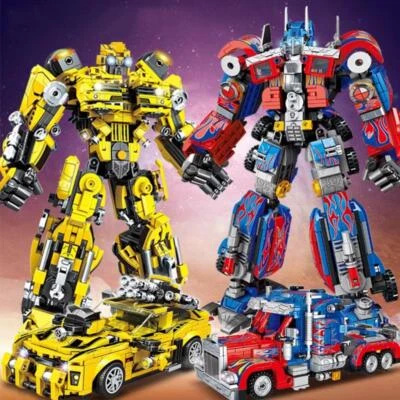 800PCS Kids Building Blocks – Transformer Truck & Car Bricks Construction Toy - Image 1 of 4