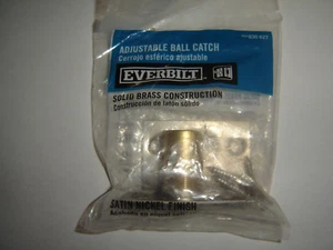 Everbilt 15389, Satin Nickel Latch Adjustable Ball Catch Solid Brass - Picture 1 of 2