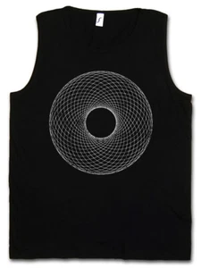 DONUT SPIRAL TANK TOP Hypnose Maze Labyrinth Mystic Leave - Picture 1 of 1