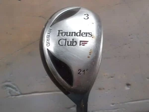 PRE~LOVED FOUNDERS CLUB HYBRID CLUB ~ 21' LOFT ~ 3 RESCUE ~ REG GRAPHITE SHAFT - Picture 1 of 8