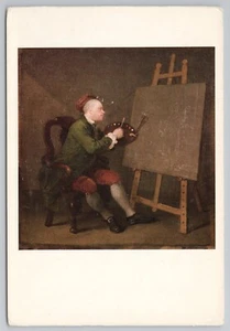 Postal artística pintura por sí mismo de William Hogarth - Imagen 1 de 2