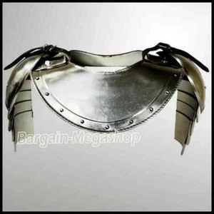 Medieval Gorget Spaulders Arm & Shoulder Set Re-enactment Knight Pauldrons - Picture 1 of 5