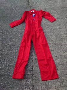 Damen- oder Herren- oder Kinder-Kesselanzug mit rotem Reißverschluss oder Overalls oder Overall. - Bild 1 von 4