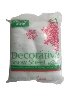 Sábana de nieve blanca brillante ~ para belén mini artesanías de pueblo de Navidad - Imagen 1 de 8