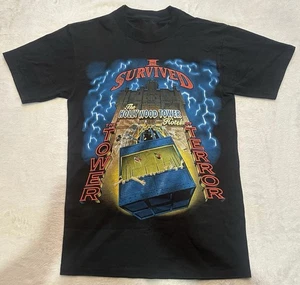 NUEVA Camiseta Disney Años 90 Sobrevivió a la Torre del Terror Hollywood Hotel Talla S-5XL - Imagen 1 de 3