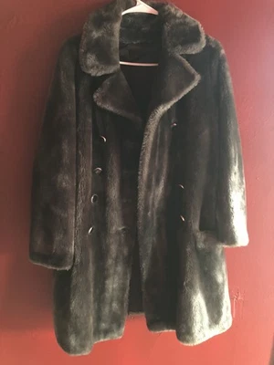 Vintage Borgana By Russel Taylor Grey Faux Fur Coat - Image 1 of 4