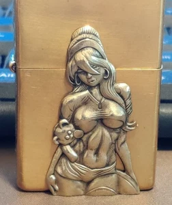 1 Stück Messing Sexy Krankenschwester Mädchen DIY Aufkleber passend für Zippo - Bild 1 von 6