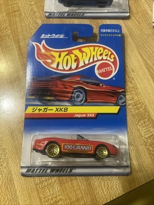 Tarjeta japonesa Hot Wheels Jaguar XK8 2000 azul muy rara nueva Foto 1 de 4