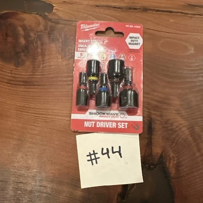 Milwaukee 49-66-4563 - Shockwave Impact Duty Insert Magnetic Nut Driver Set - Image 1 of 3