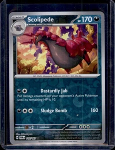 Scolipede SV06: Pokémon Mascarada Crepúsculo 117/167 Holograma Inverso Casi Nuevo+ - Imagen 1 de 2