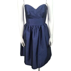 Alfred Sung trägerloses Brautjungfernkleid NEU Damen 8 marineblau formell Hochzeit - Bild 1 von 14
