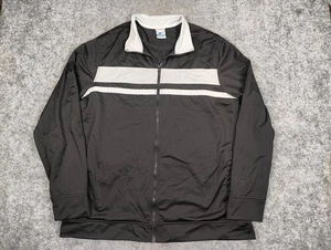 Starter Jacke Herren XL Warm Up Track Reißverschluss schwarz weiß Streifen - Bild 1 von 9