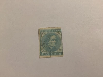 CSA 1862 SC#6/7, 5c azul, usado Foto 1 de 2