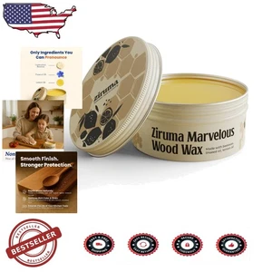 Eco-Friendly Wood Wax - Restorative Lemon Beeswax Paste for Kitchen & Furniture - Picture 1 of 8