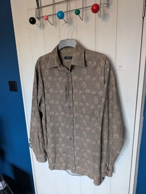 Ermenegildo Zegna Sport Shirt Mens XL Multicolor Corduroy Floral Cord VGC - Image 1 of 4