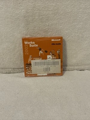Microsoft Works Suite 2002 Word Product Key New Sealed Money Picture It Encarta - Image 1 of 4