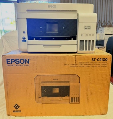 Epson Workforce ST-C4100 Wireless Inkjet Multifunction Printer Open Box - Image 1 of 4