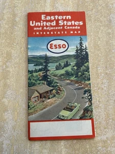 VINTAGE! 1955  ESSO - EASTERN UNITED STATES   - ROAD MAP (B1) - Picture 1 of 4