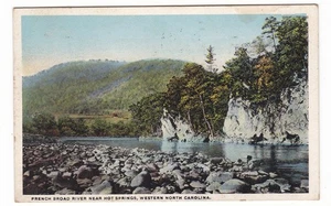 Vintage Postkarte / French Broad River in der Nähe von Hot Springs / Western North Carolina - Bild 1 von 2