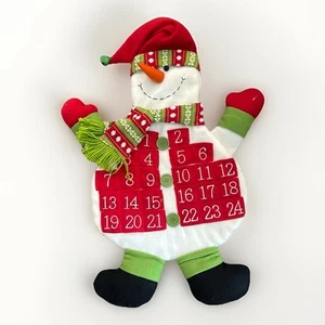Snowman Plush Soft Advent Calendar 25 Days Til Christmas 24 In Long - Picture 1 of 9