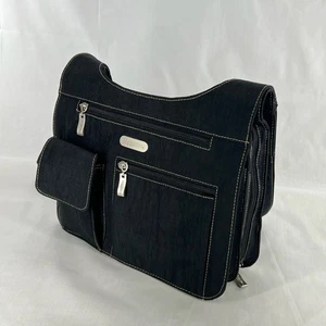 Baggallini Crossbody Purse Handbag Multi-Pocket Organizer Adjustable Strap Black - Picture 1 of 12