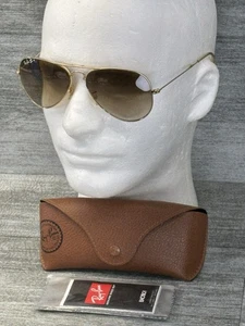 Gafas de sol Ray-Ban RB3479 plegables aviador piloto marco dorado marrón degradado con estuche - Imagen 1 de 24