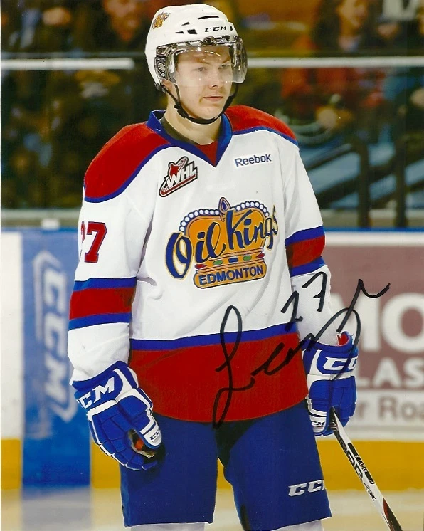 Foto autografada assinada 8x10 Edmonton Oil Kings Curtis Lazar certificado de autenticidade quatro - Imagem 1 de 1