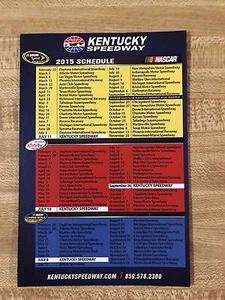 Programma magnetico Kentucky Speedway 2015 - Foto 1 di 1