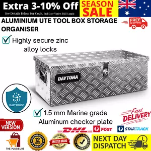 Aluminium Ute Tool Box Storage Organiser Truck Trailer Heavy Duty Lock Toolbox - Picture 1 of 12