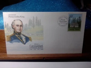 First Day Cover📮(PSE) Penal Commandant Philip Gidley King 1987 📮Norfolk Island - Picture 1 of 2